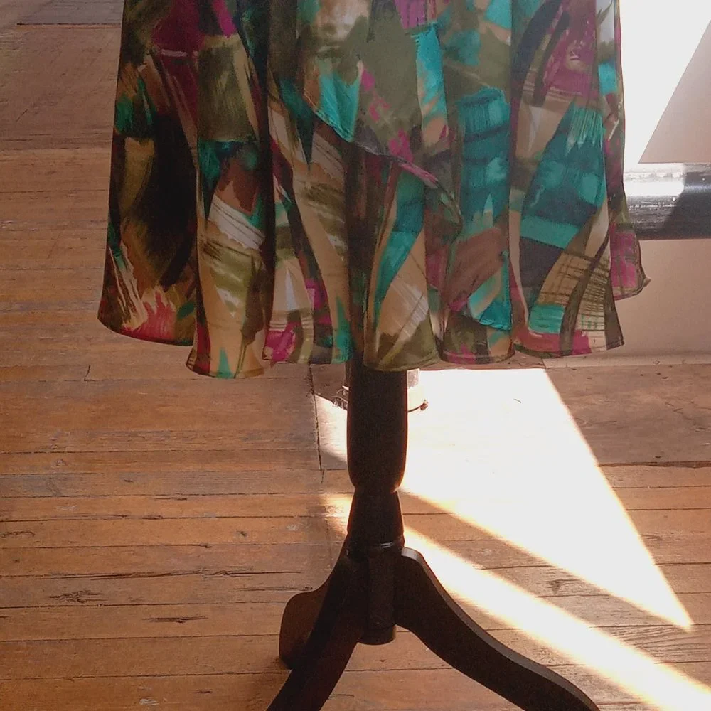 Sunny Leigh vivid Abstract Skirt Set